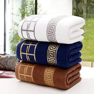 Embroidered Bamboo Towels Eco Friendly Bathroom » Planet Green Eco-Friendly Shop