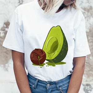 Organic & Eco Friendly Avocado Vegan T Shirt Organic Women's Apparel » Planet Green Eco-Friendly Shop